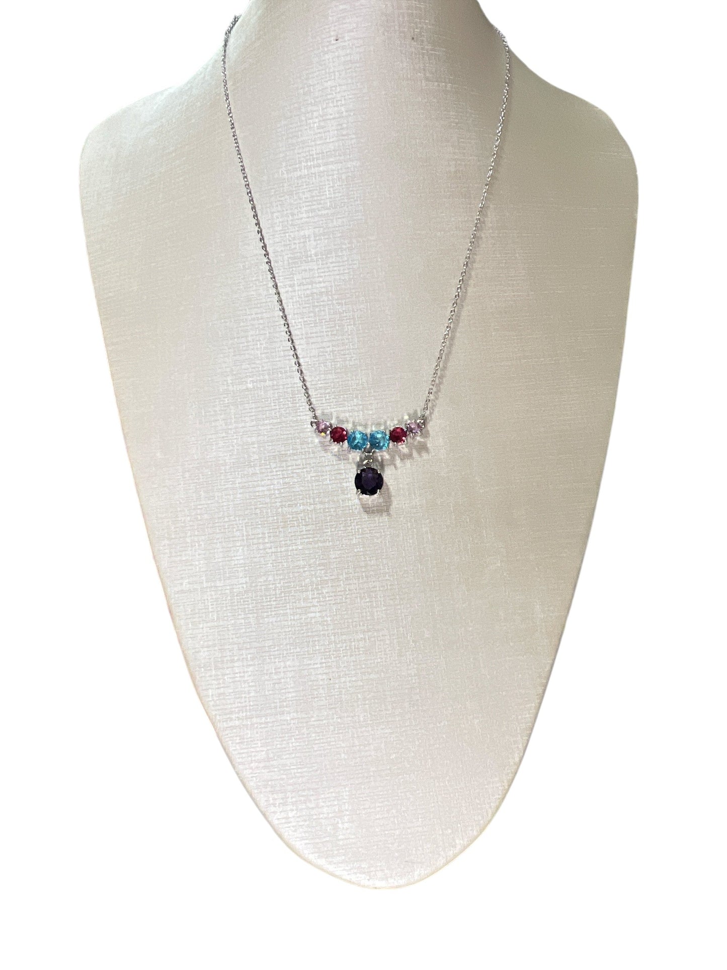 Necklace Silver Maria Cristal
