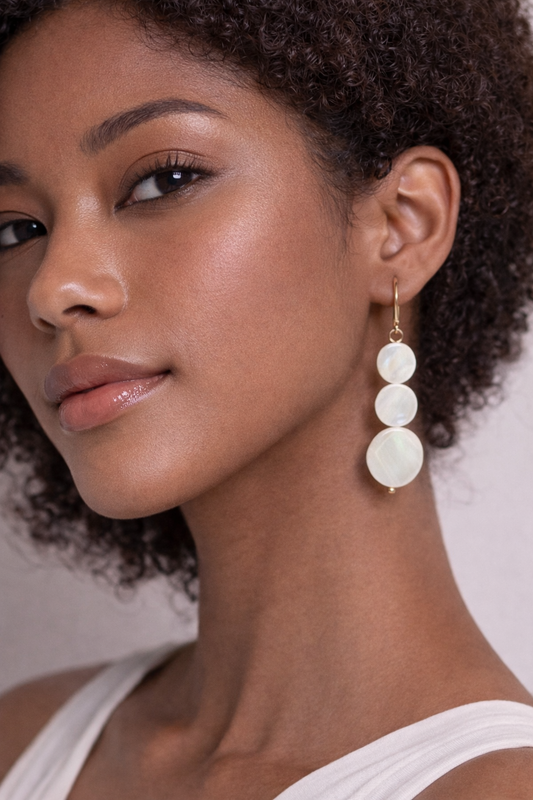Earring Gold de Discos Maria Betina