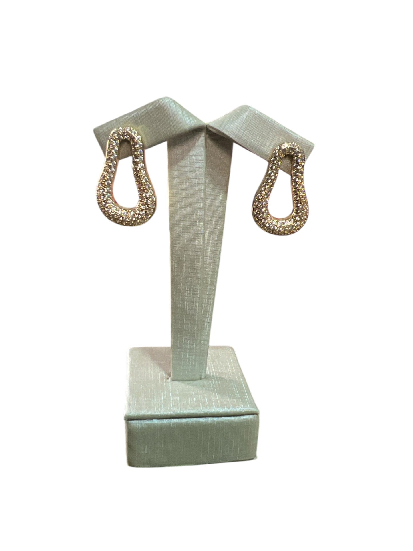Earring Cravejado Gold Maria Gabriele